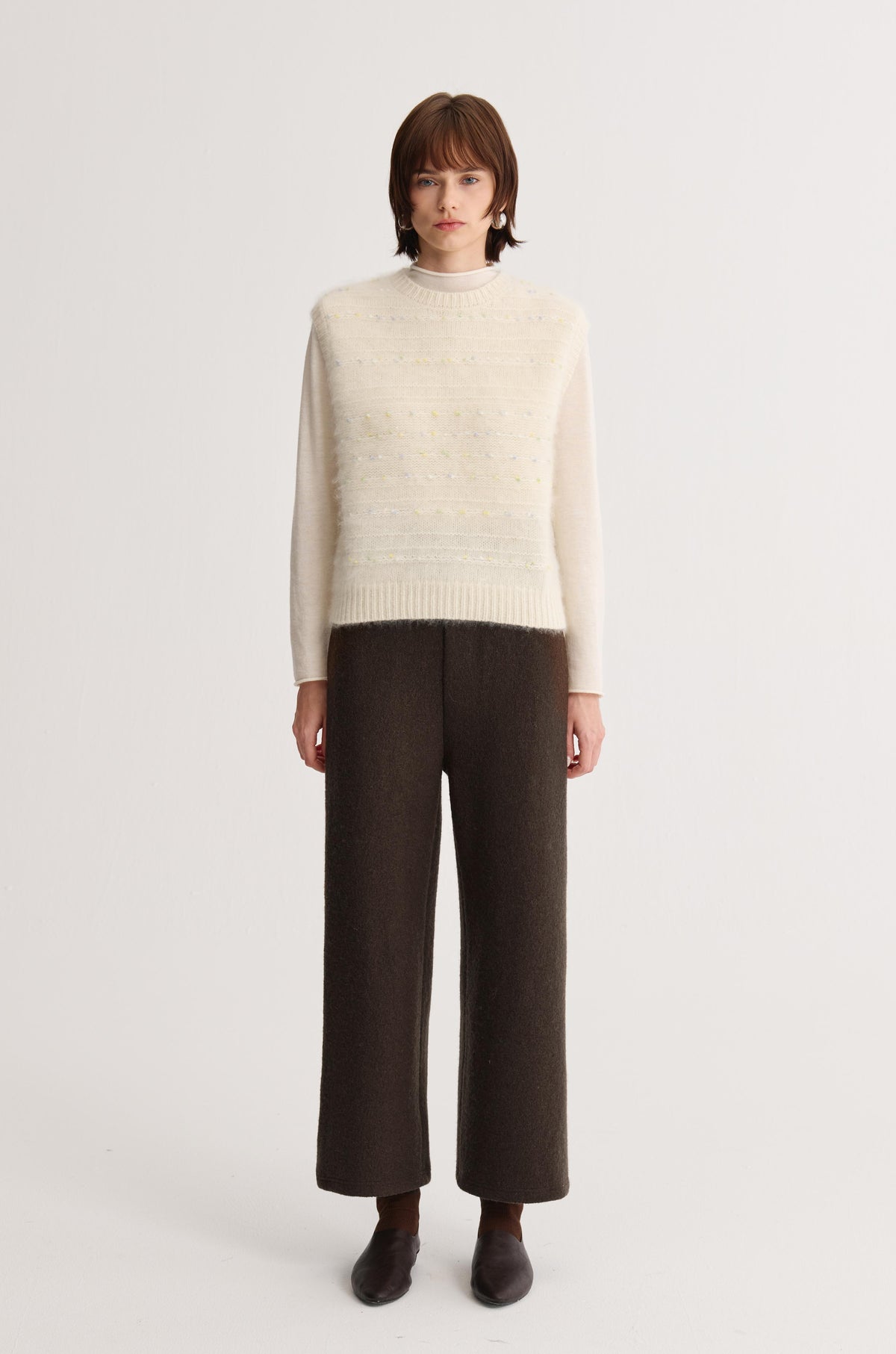 Wool Mock-Neck Top