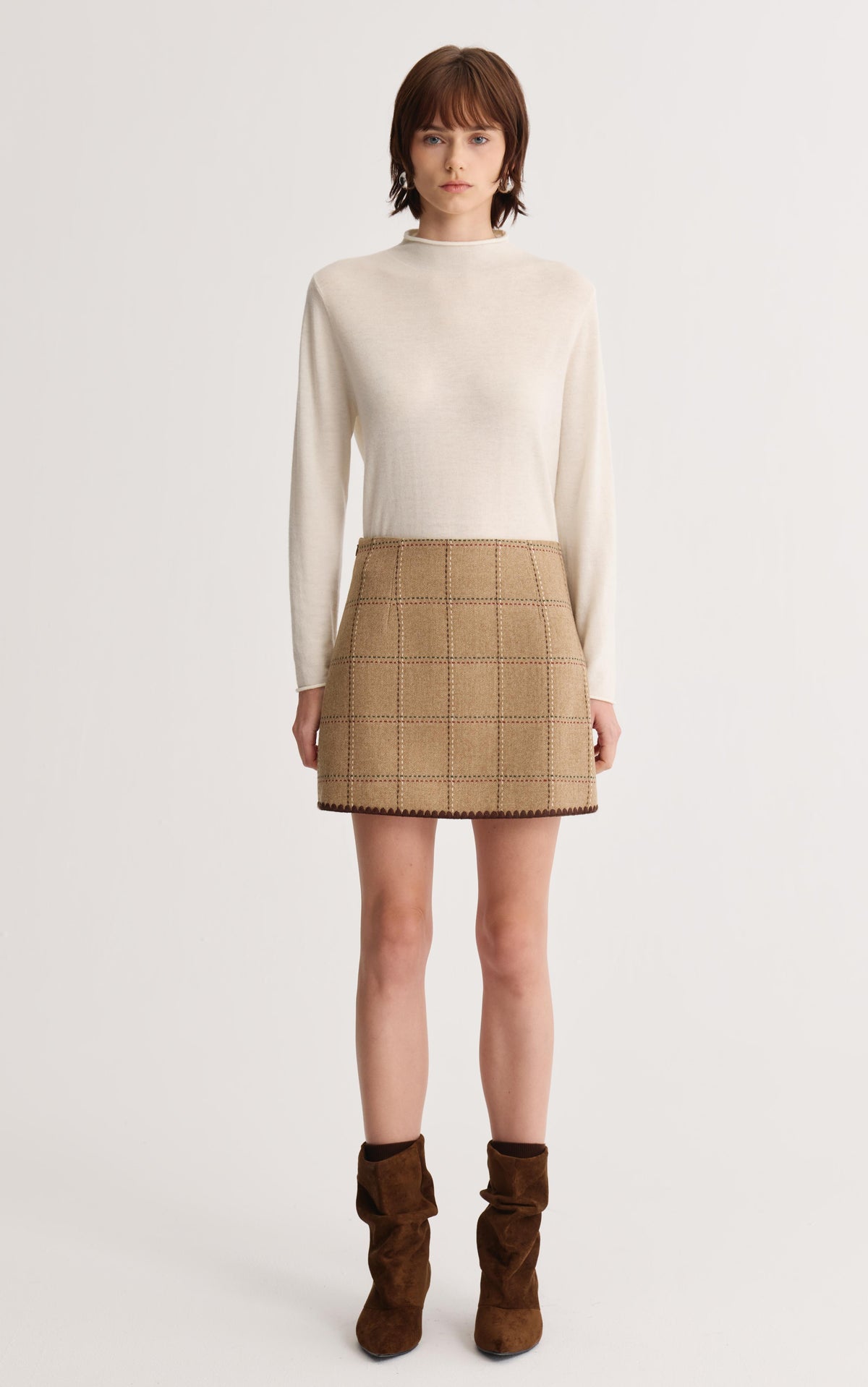 Plaid Mini Skirt