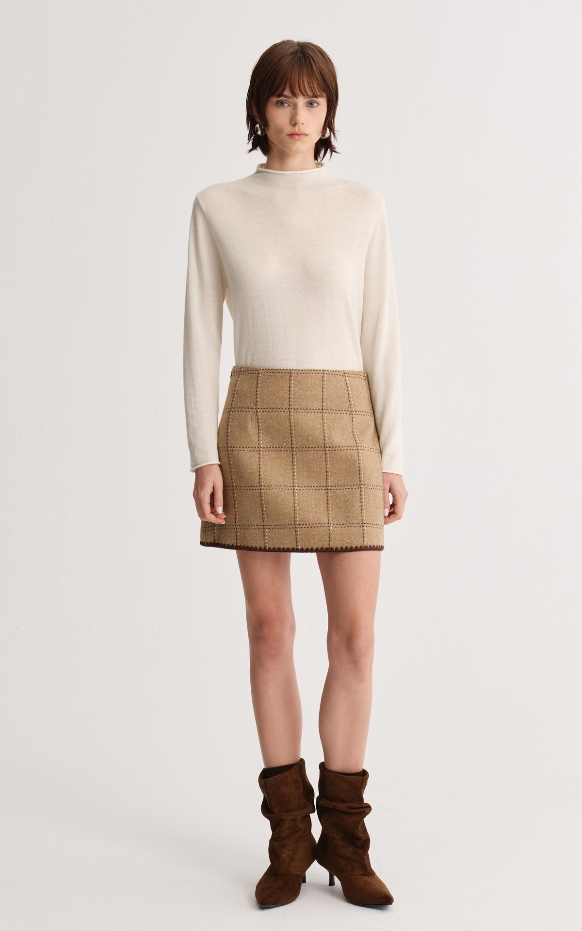 Plaid Mini Skirt