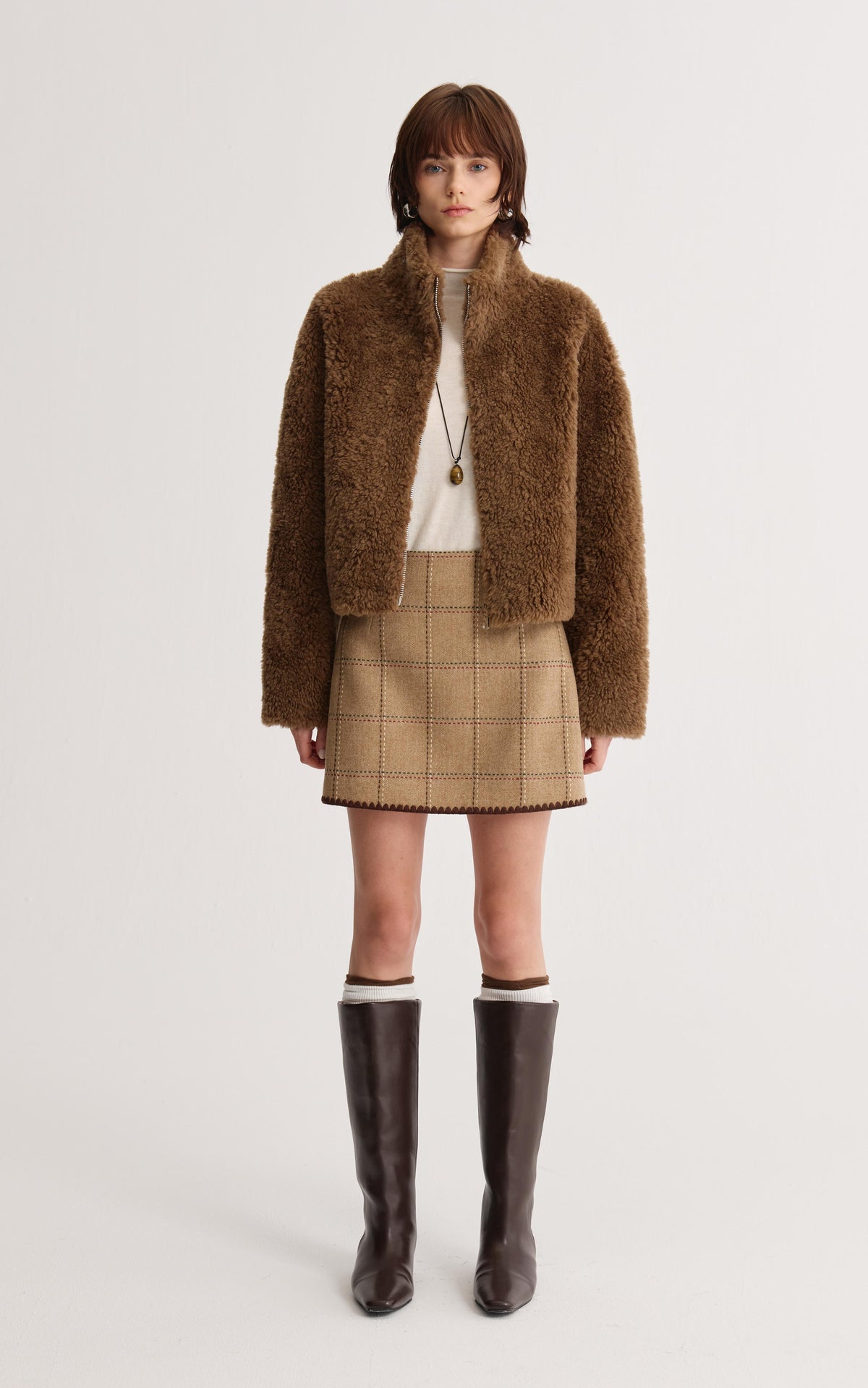 Plaid Mini Skirt