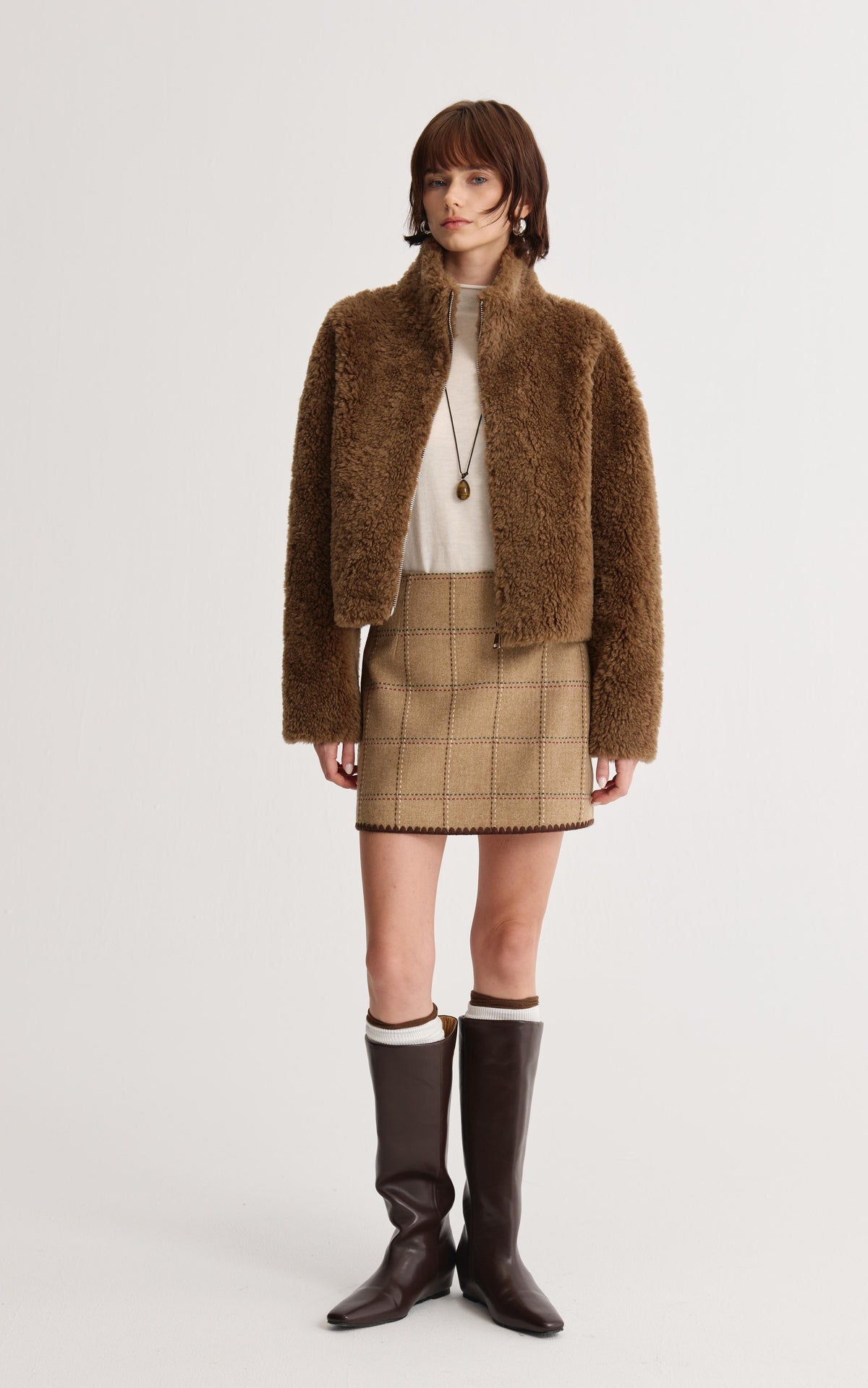 Plaid Mini Skirt