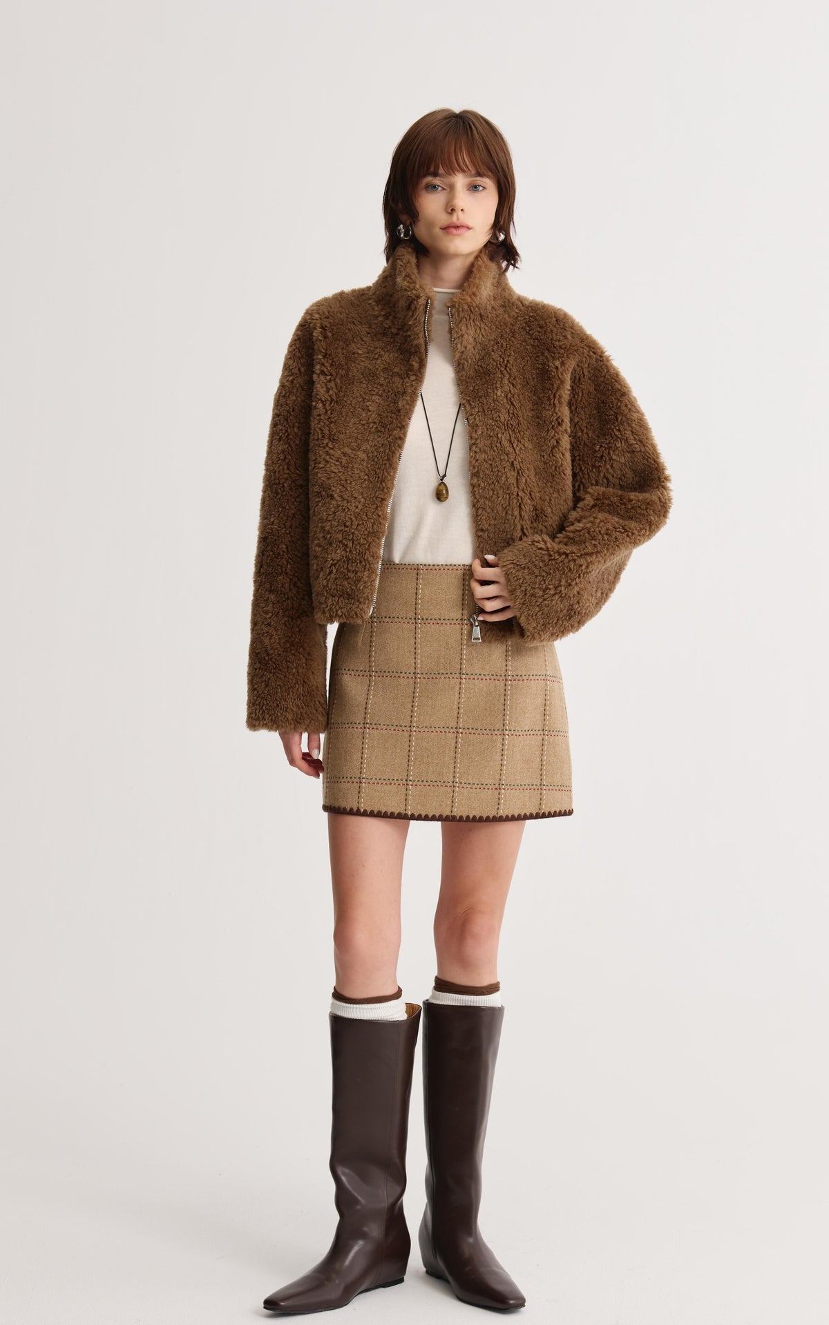Plaid Mini Skirt