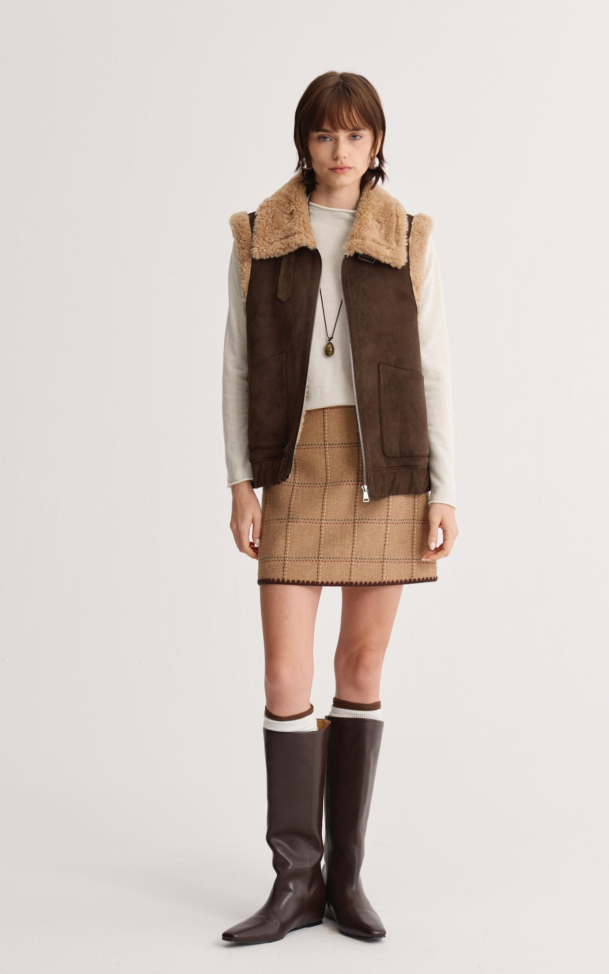 Plaid Mini Skirt