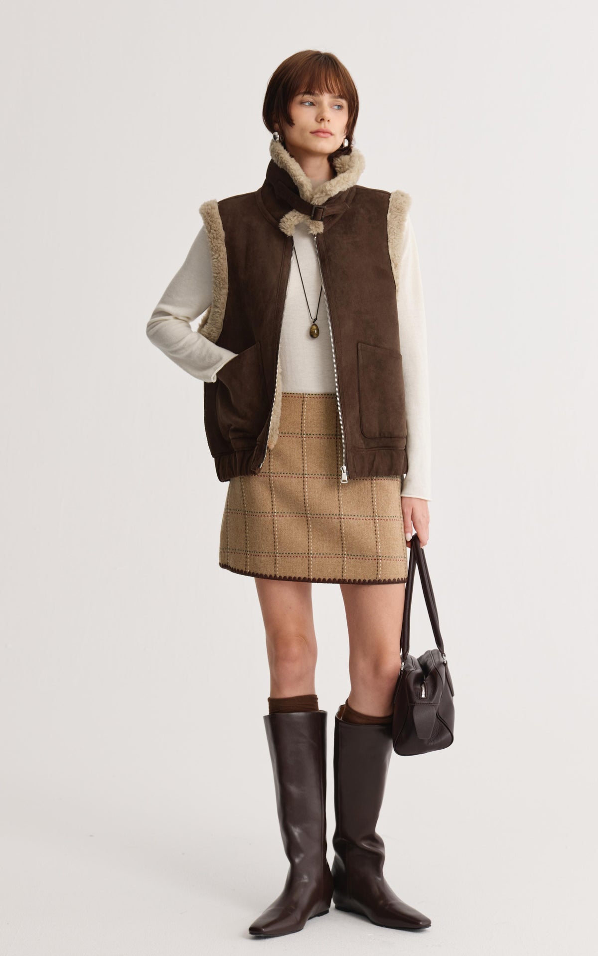 Plaid Mini Skirt