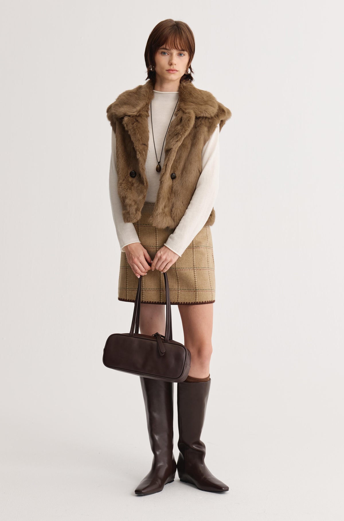 Wool Mock-Neck Top