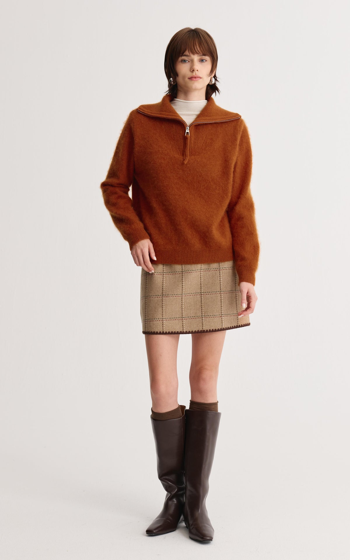 Plaid Mini Skirt