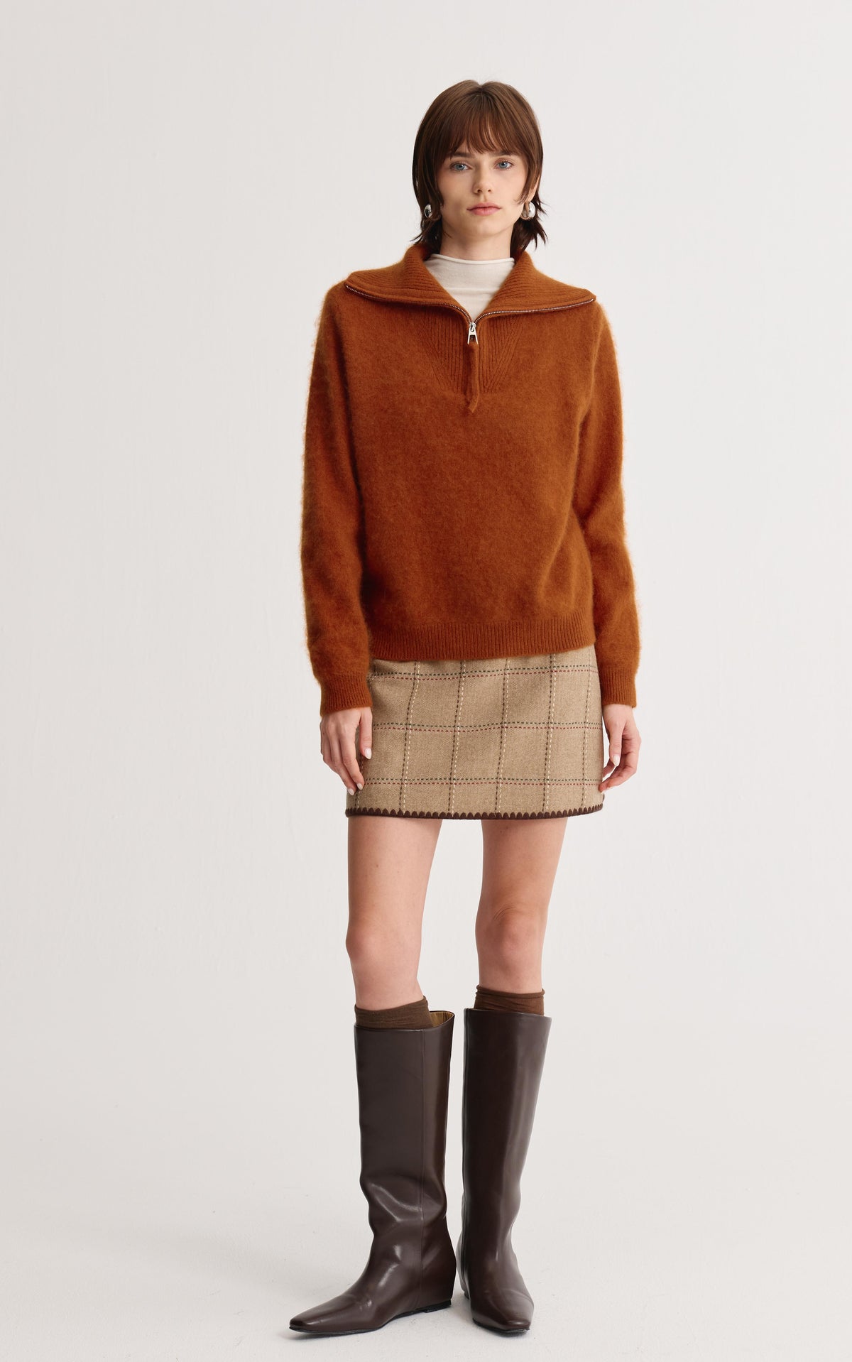 Plaid Mini Skirt