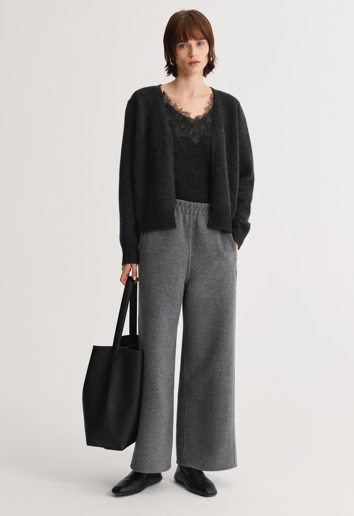 Lace Veil Knit Set