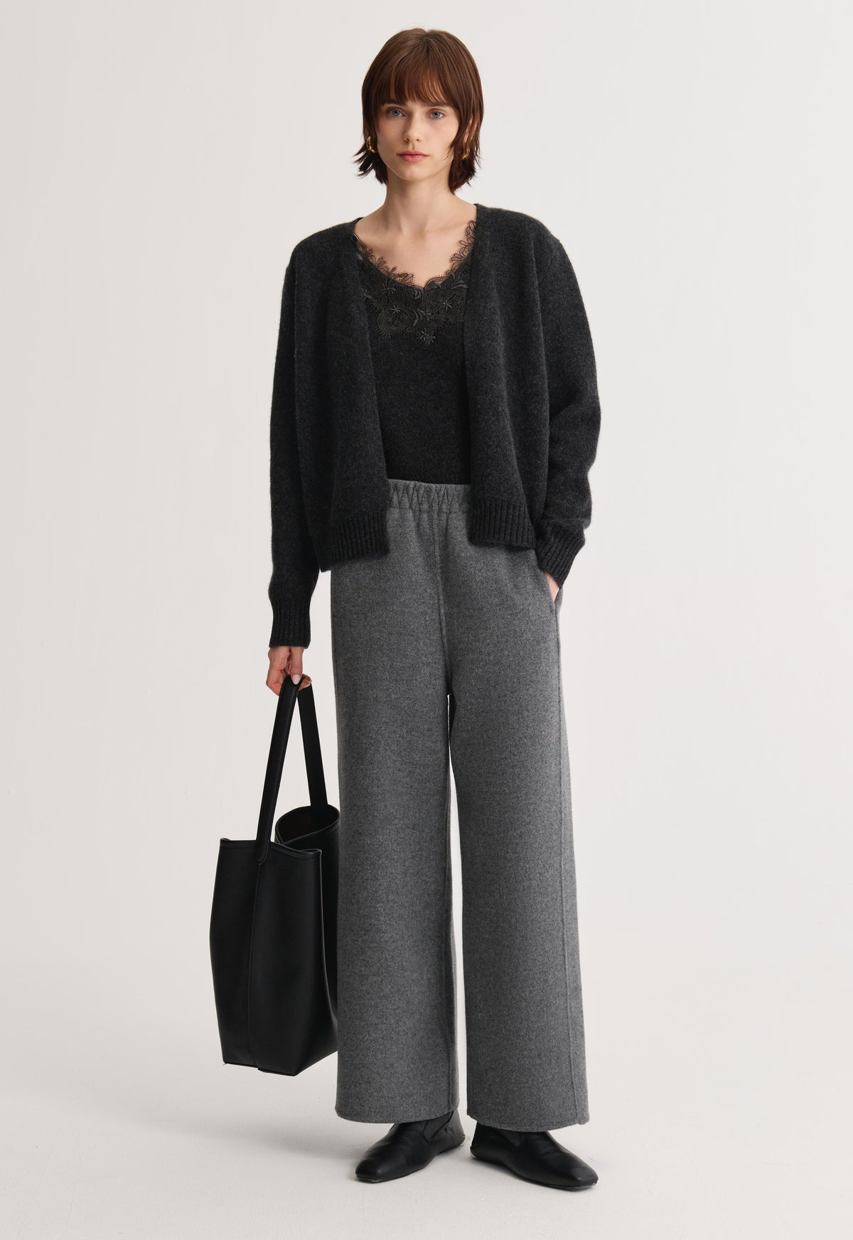Lace Veil Knit Set