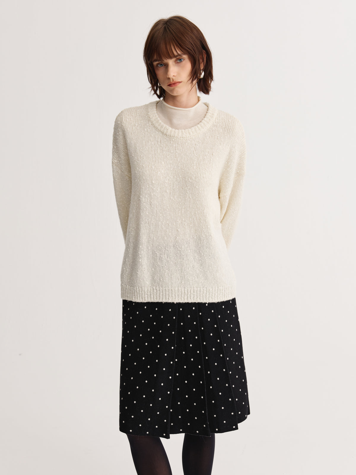 Wool Mock-Neck Top