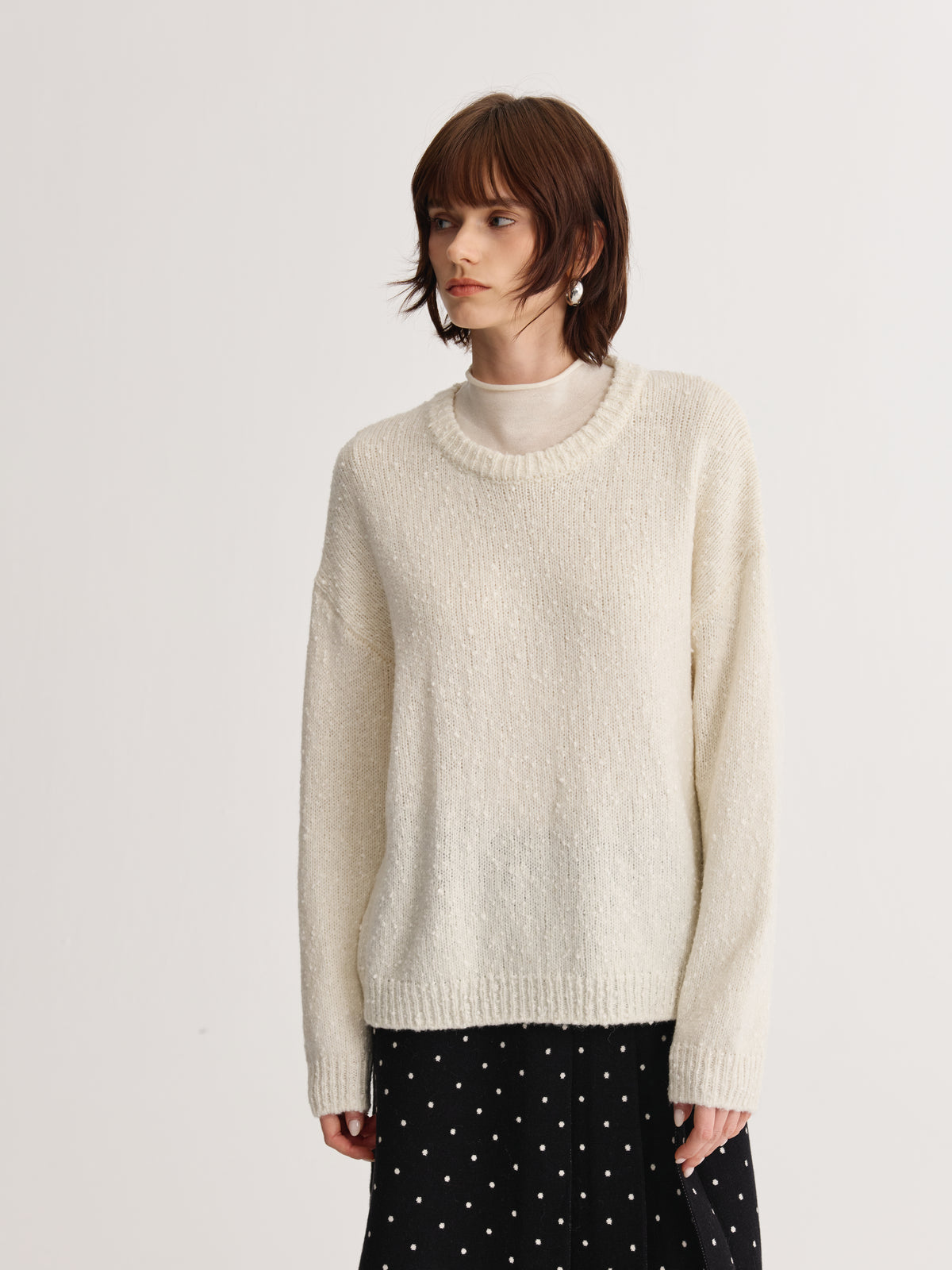Wool Mock-Neck Top