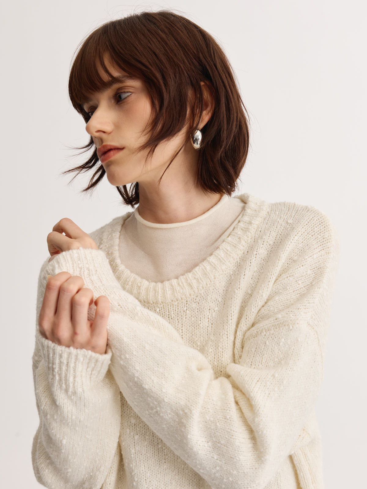 Wool Mock-Neck Top