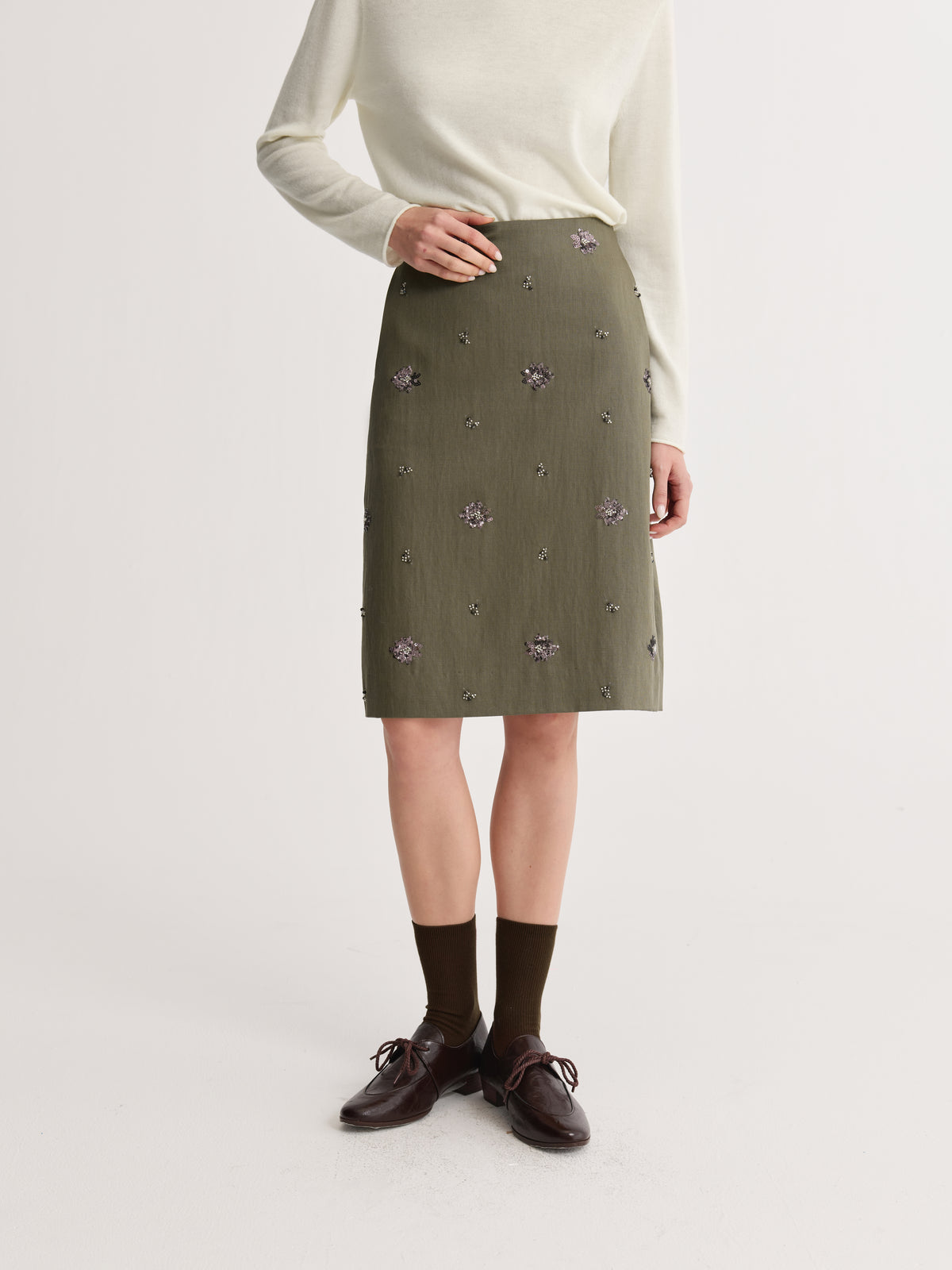 Evara Embellished Skirt
