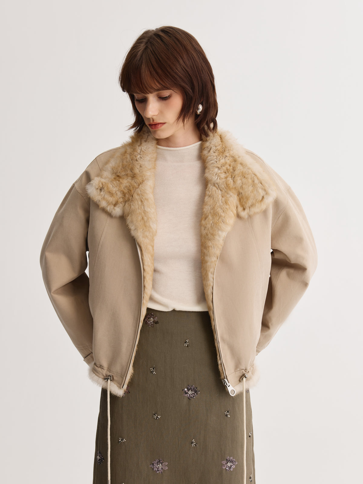Wool Mock-Neck Top