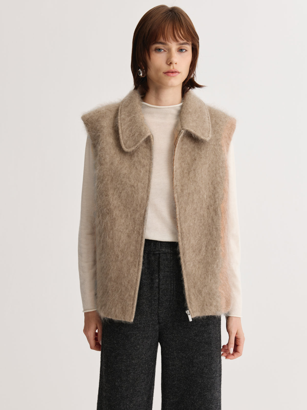 Wool Mock-Neck Top