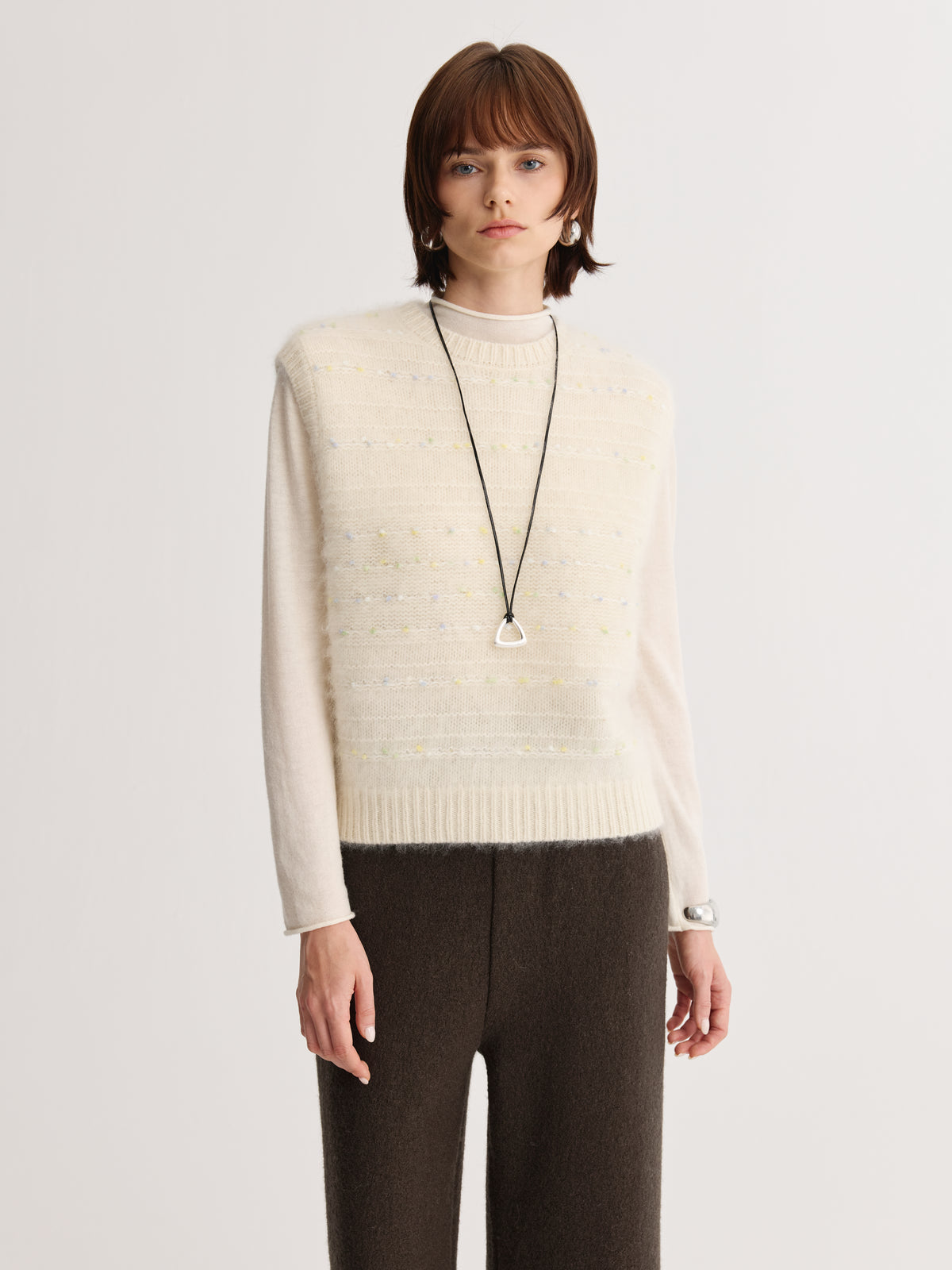 Wool Mock-Neck Top