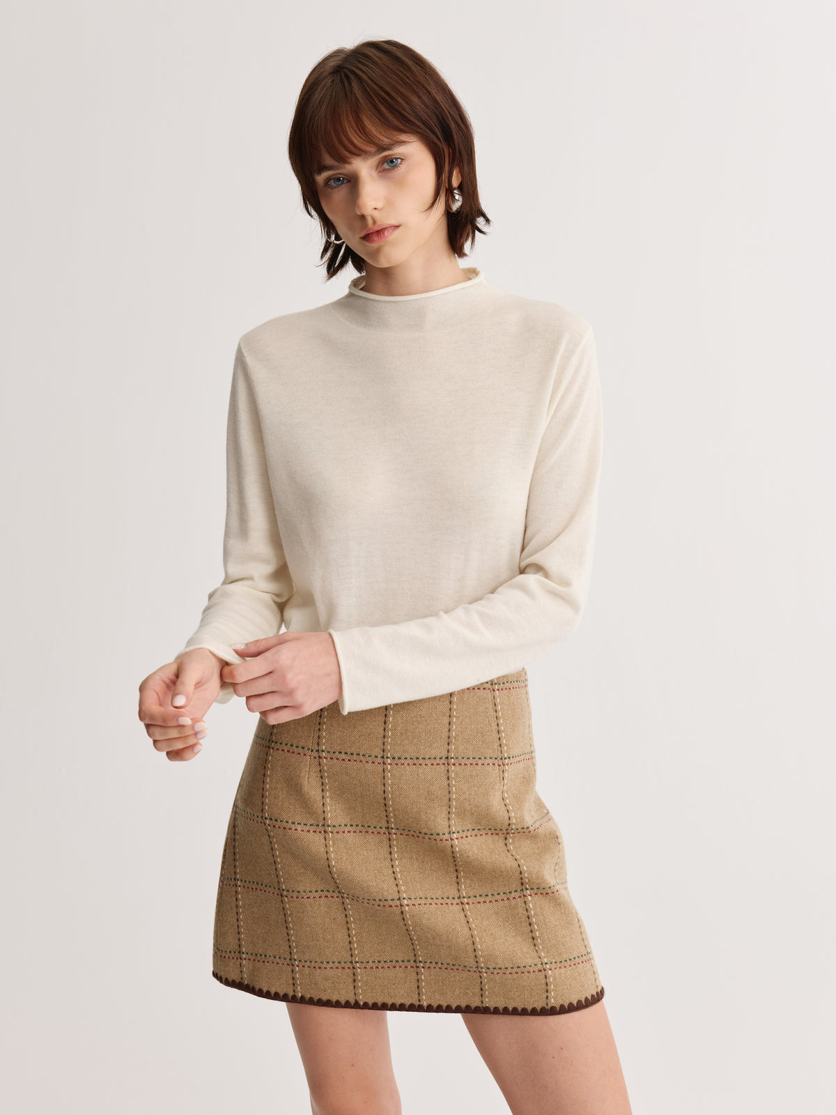 Plaid Mini Skirt