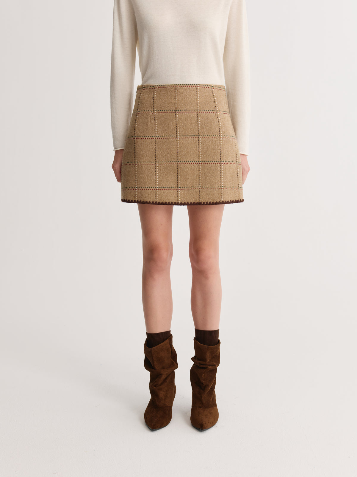 Plaid Mini Skirt