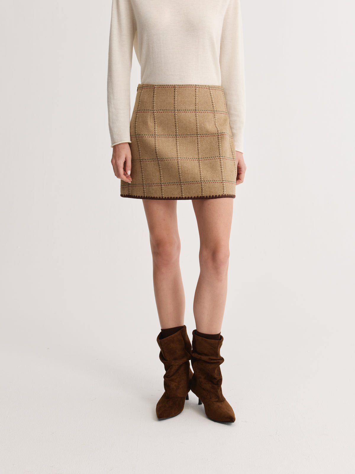 Plaid Mini Skirt