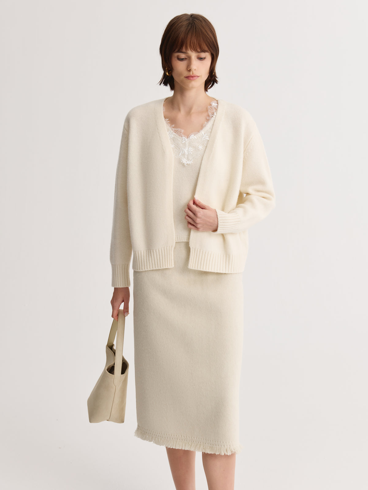 Lace Veil Knit Set