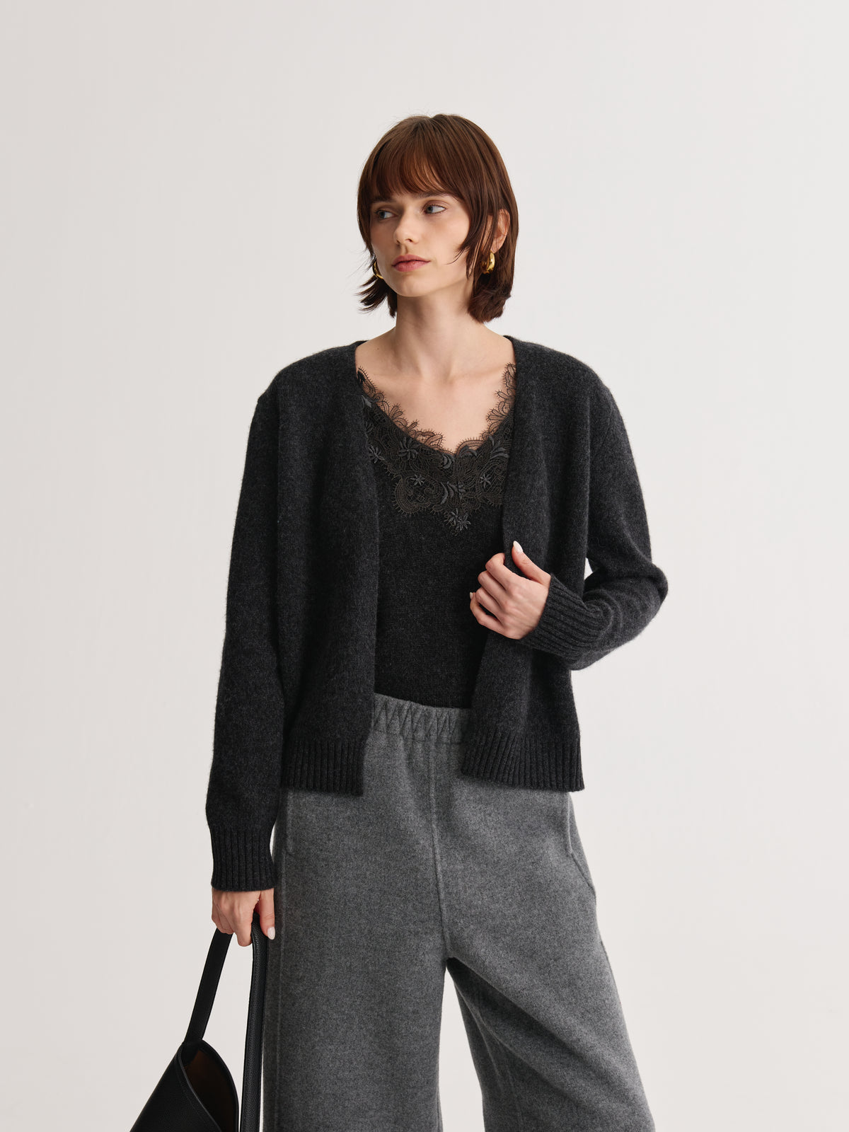 Lace Veil Knit Set