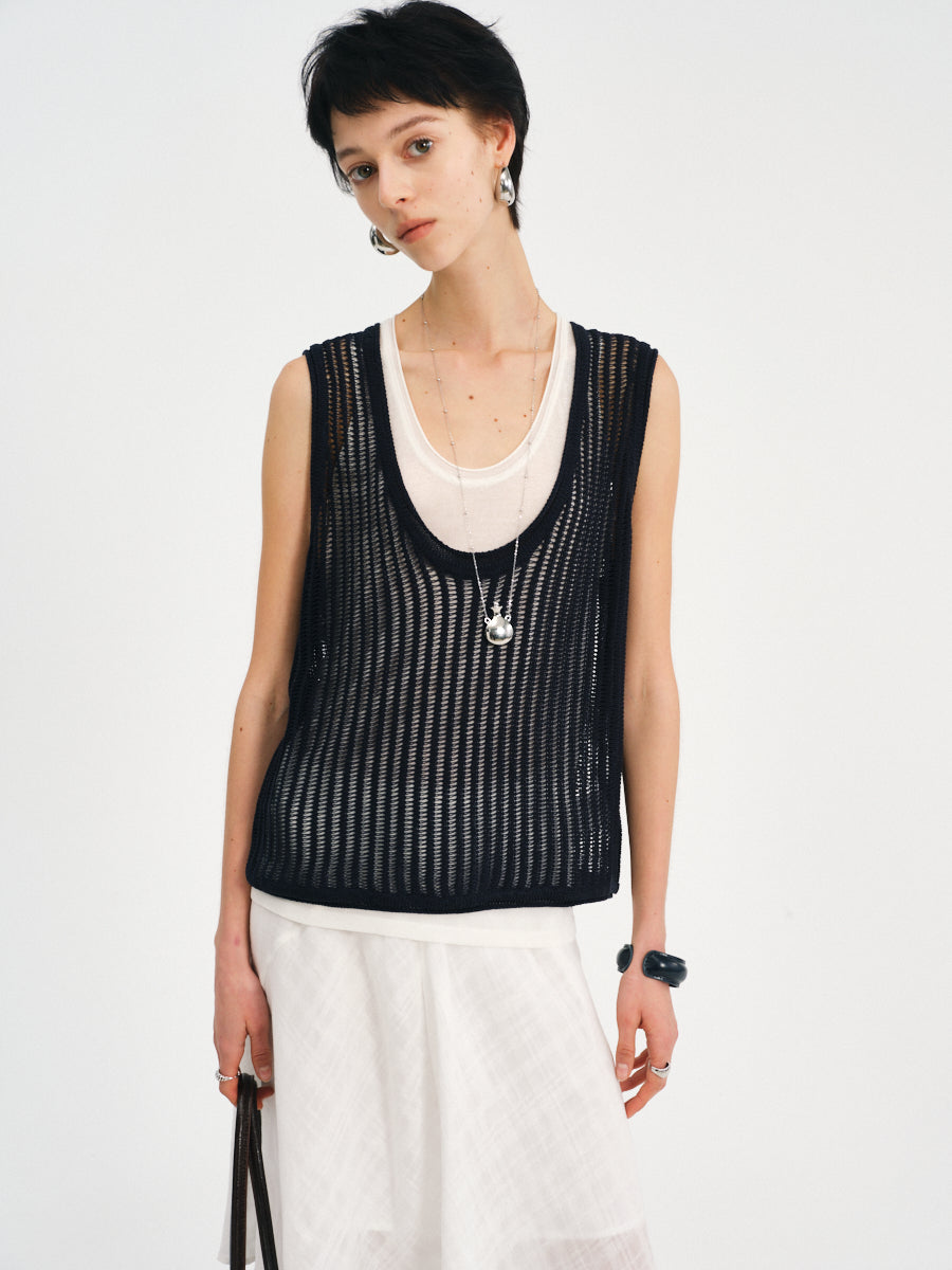 Open-Stitch Vest
