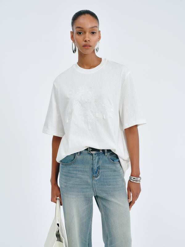 Aeris Embroidered Tee