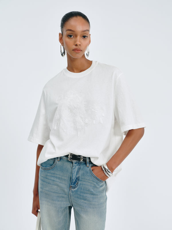 Aeris Embroidered Tee