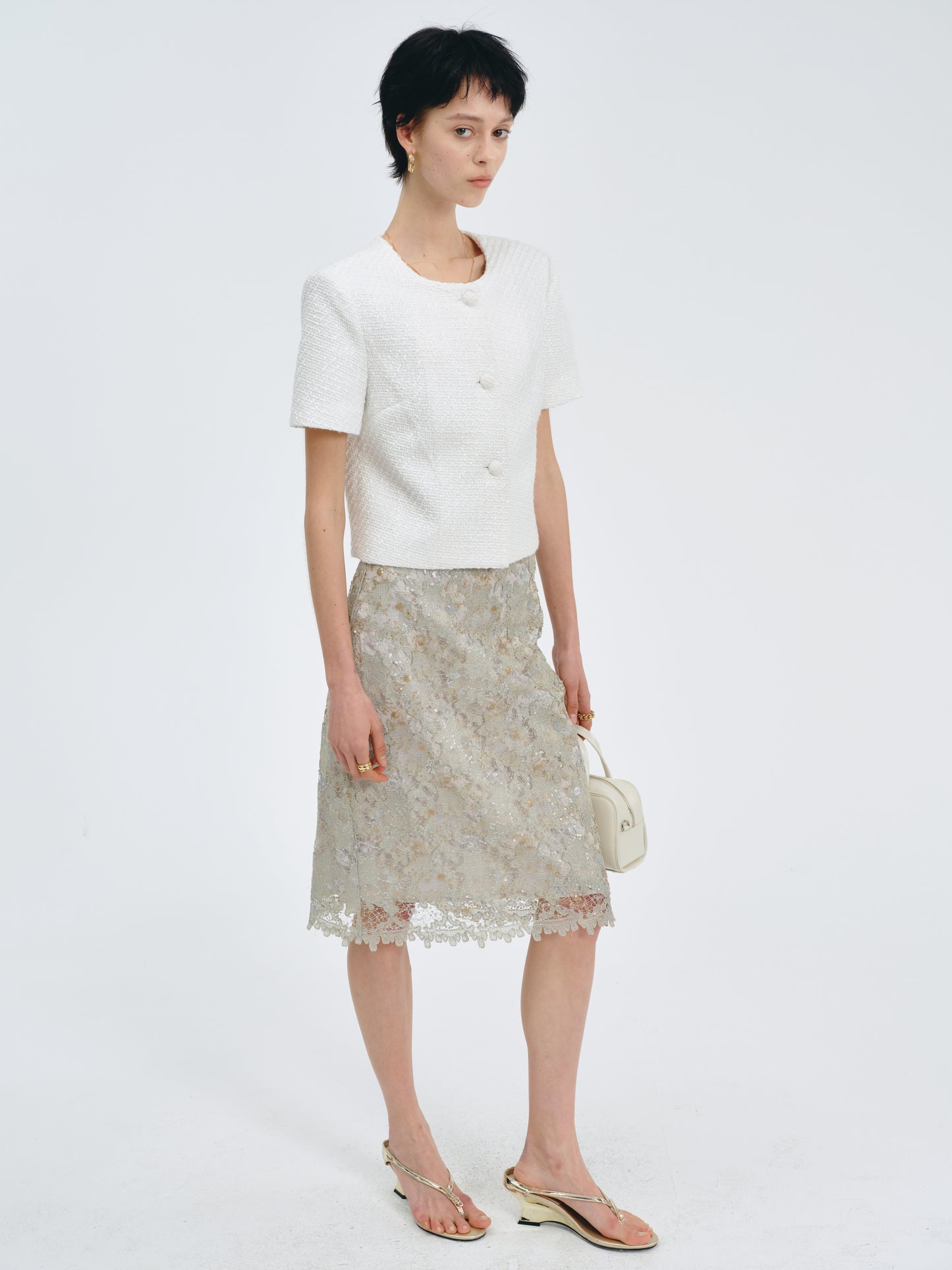 Glimmerveil Lace Skirt