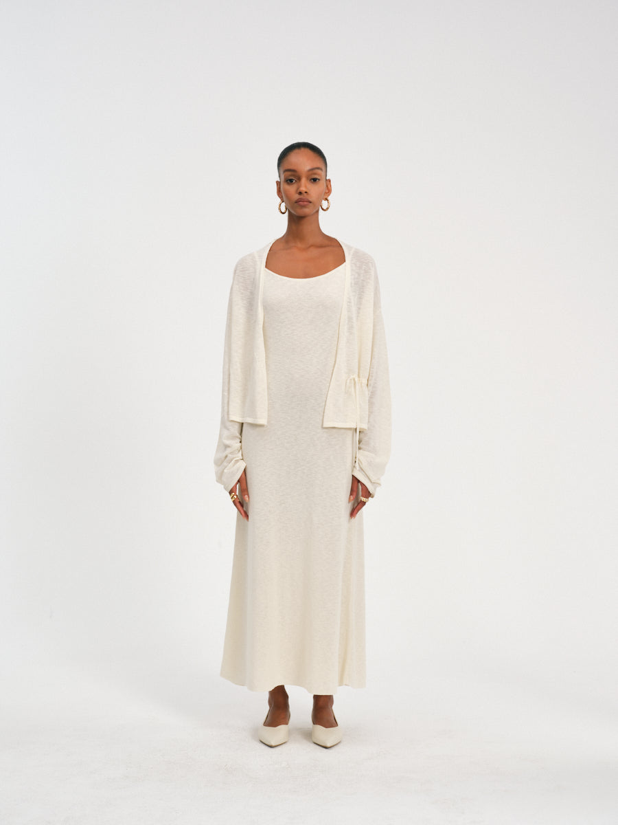 Luminous Linen Dress  Pre Preworks
