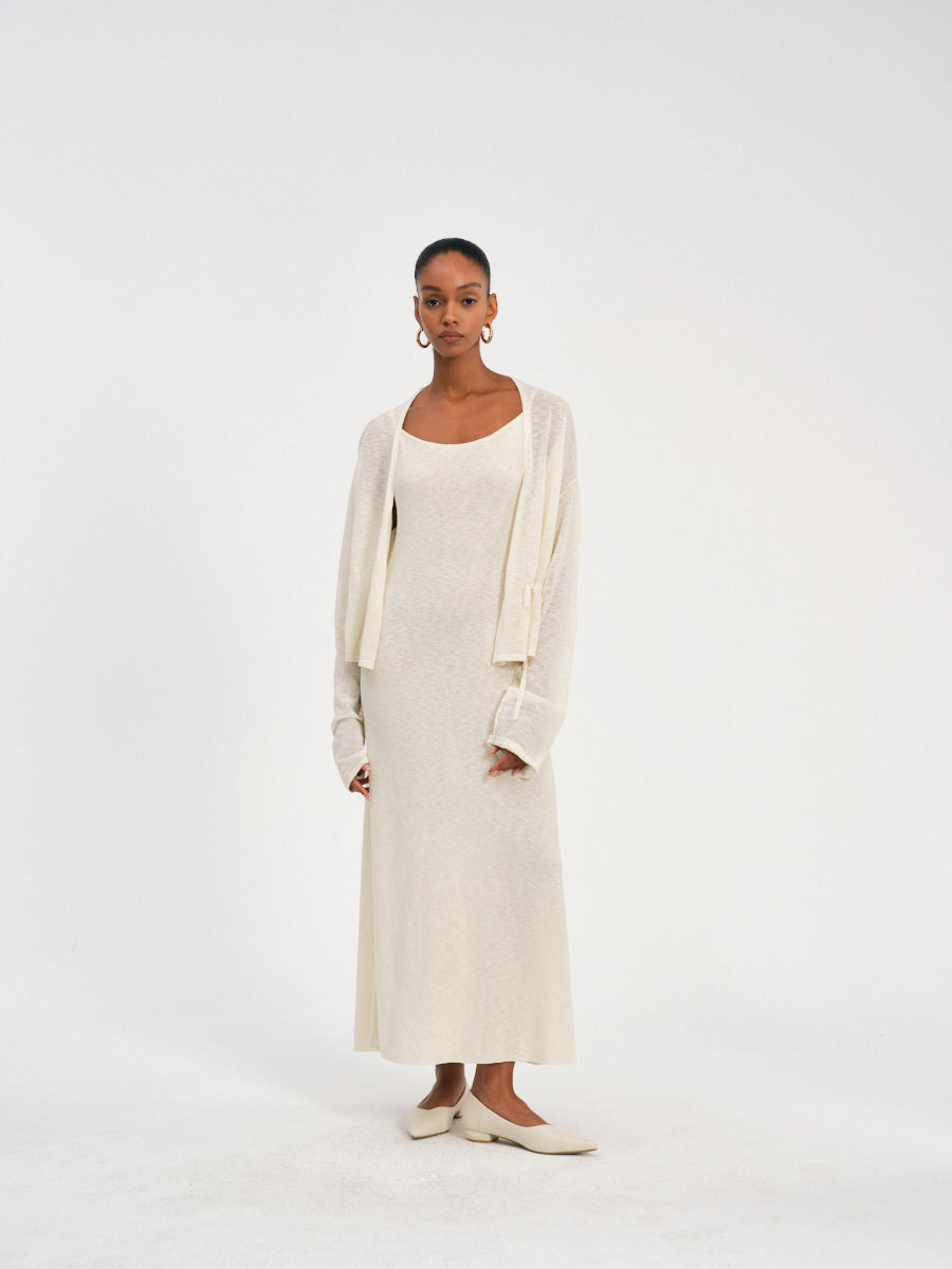 Luminous Linen Dress