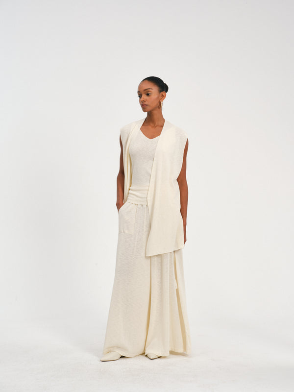 V-Neck Tie-Waist Vest