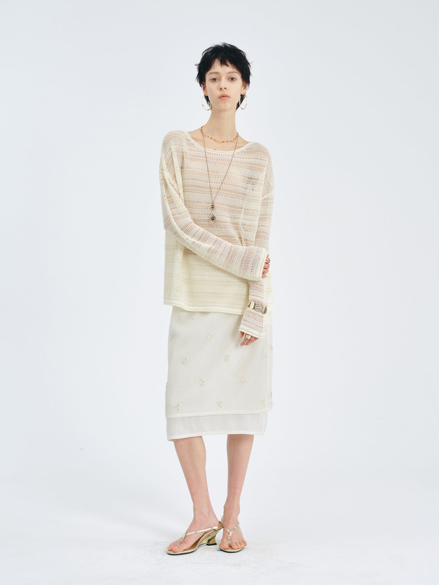 Lustre Lyocell-Silk Knit Top