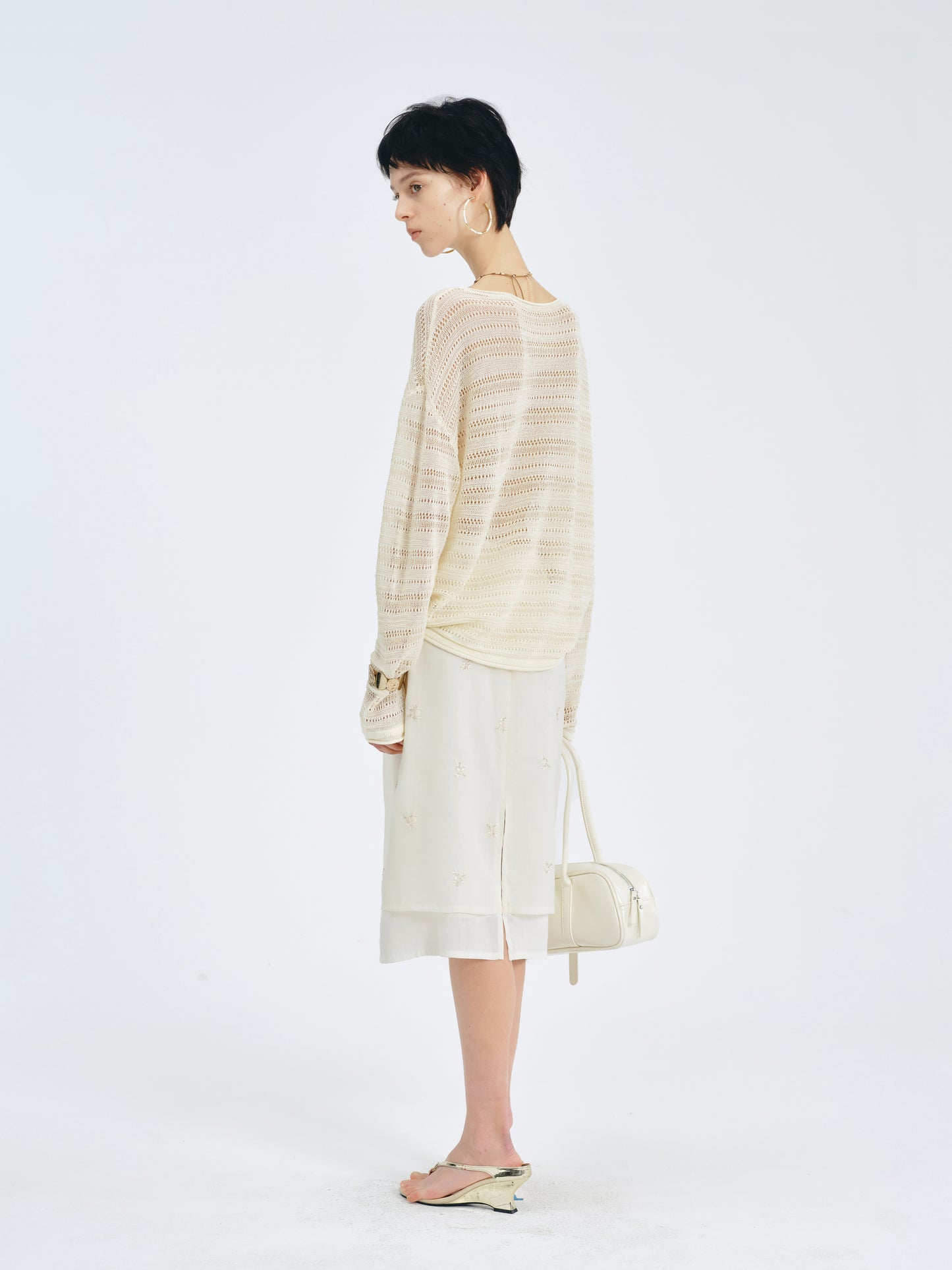 Lustre Lyocell-Silk Knit Top