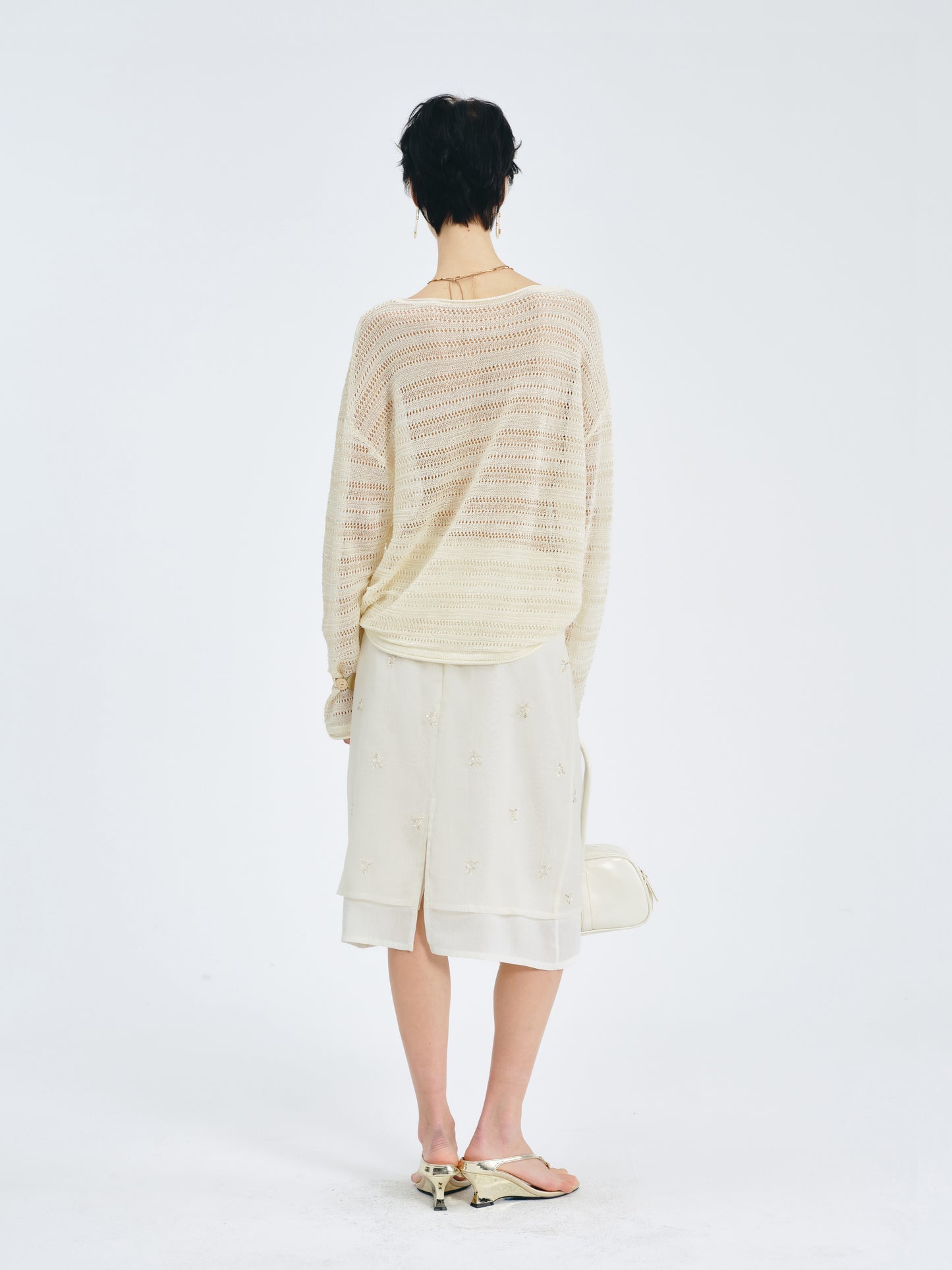 Lustre Lyocell-Silk Knit Top