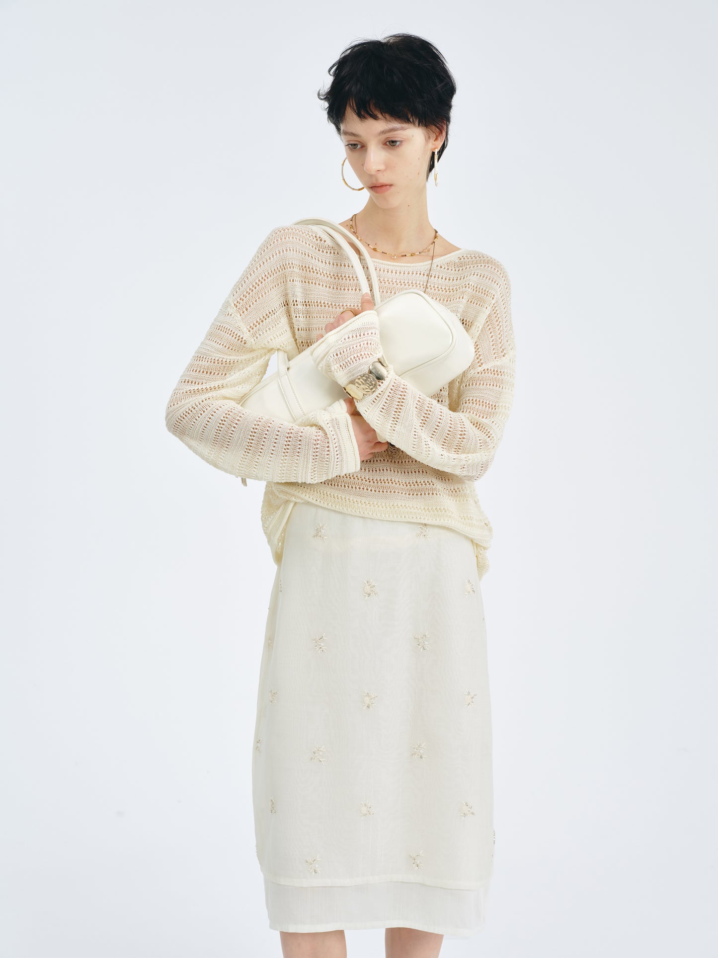 Lustre Lyocell-Silk Knit Top