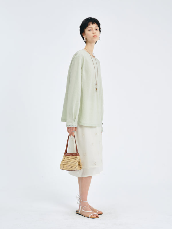 Drift Linen Drape Top