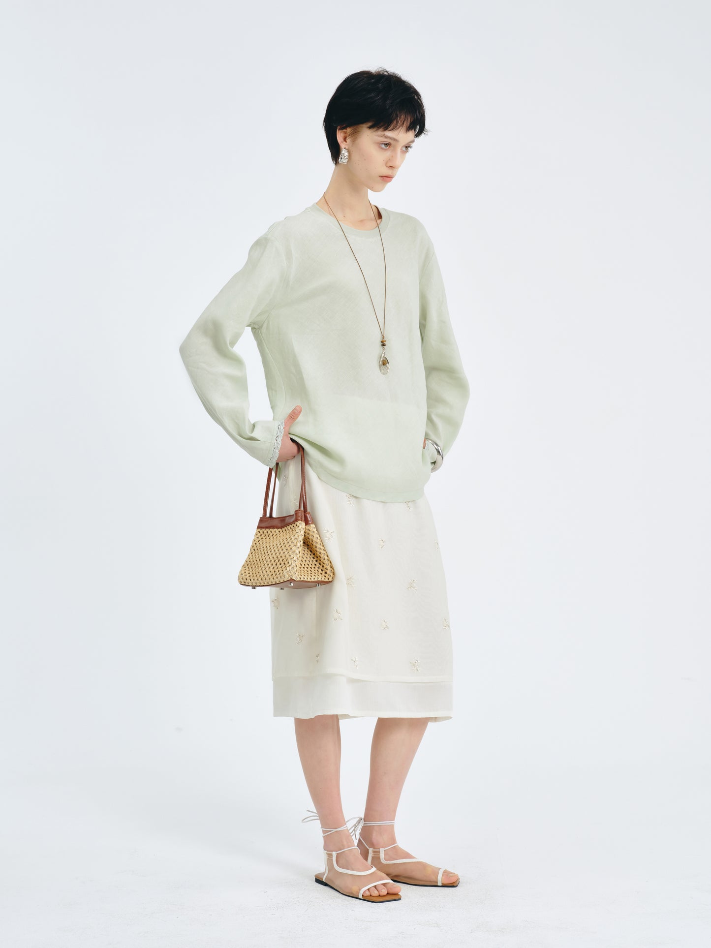 Drift Linen Drape Top