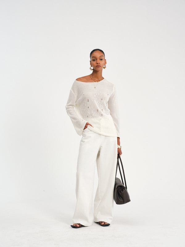 Sculpt Wide-Leg Jeans