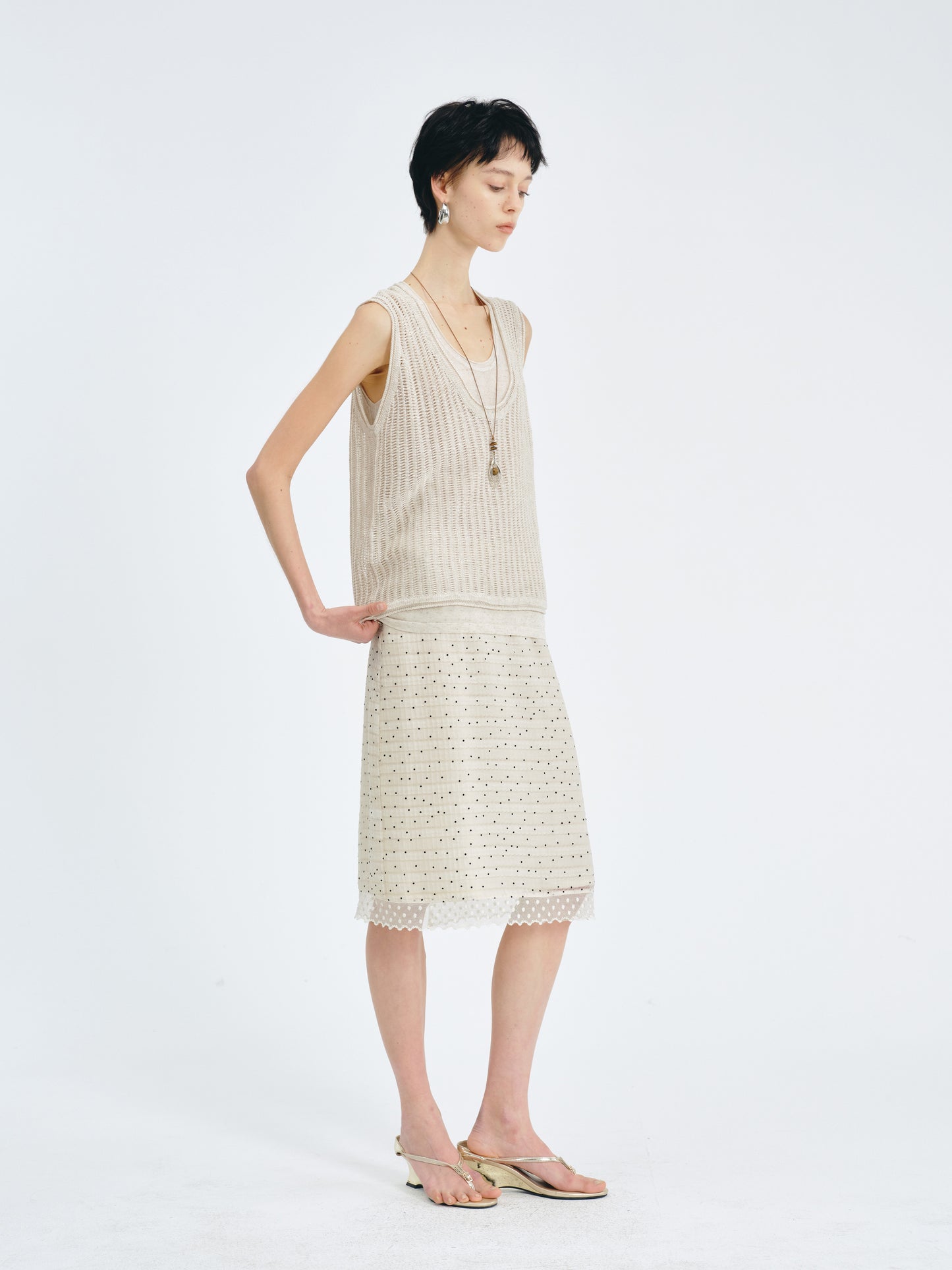Open-Stitch Vest