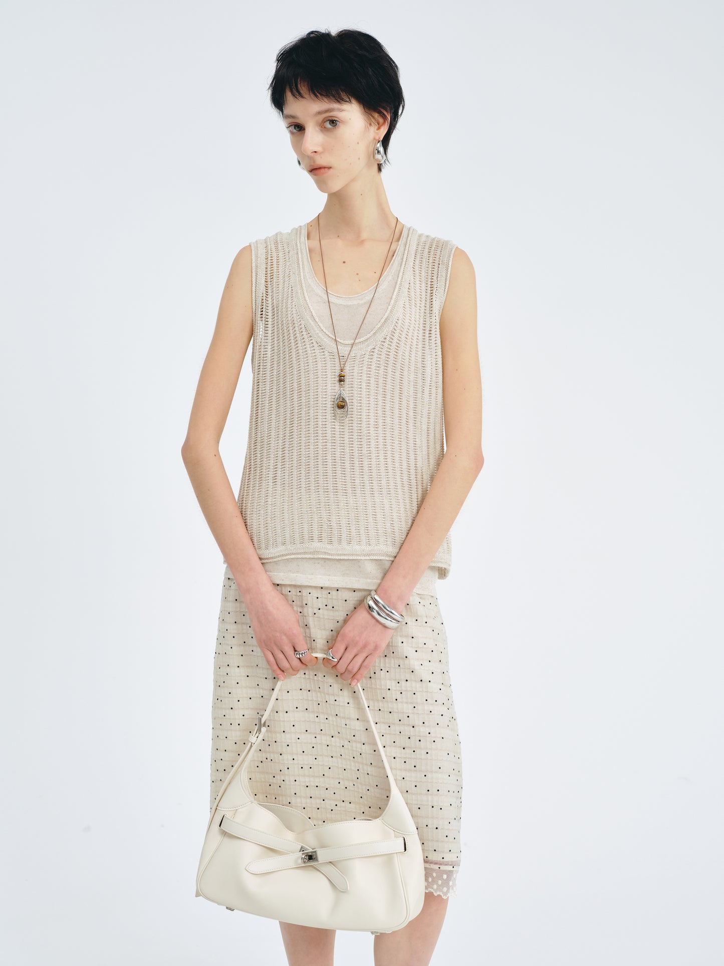 Open-Stitch Vest