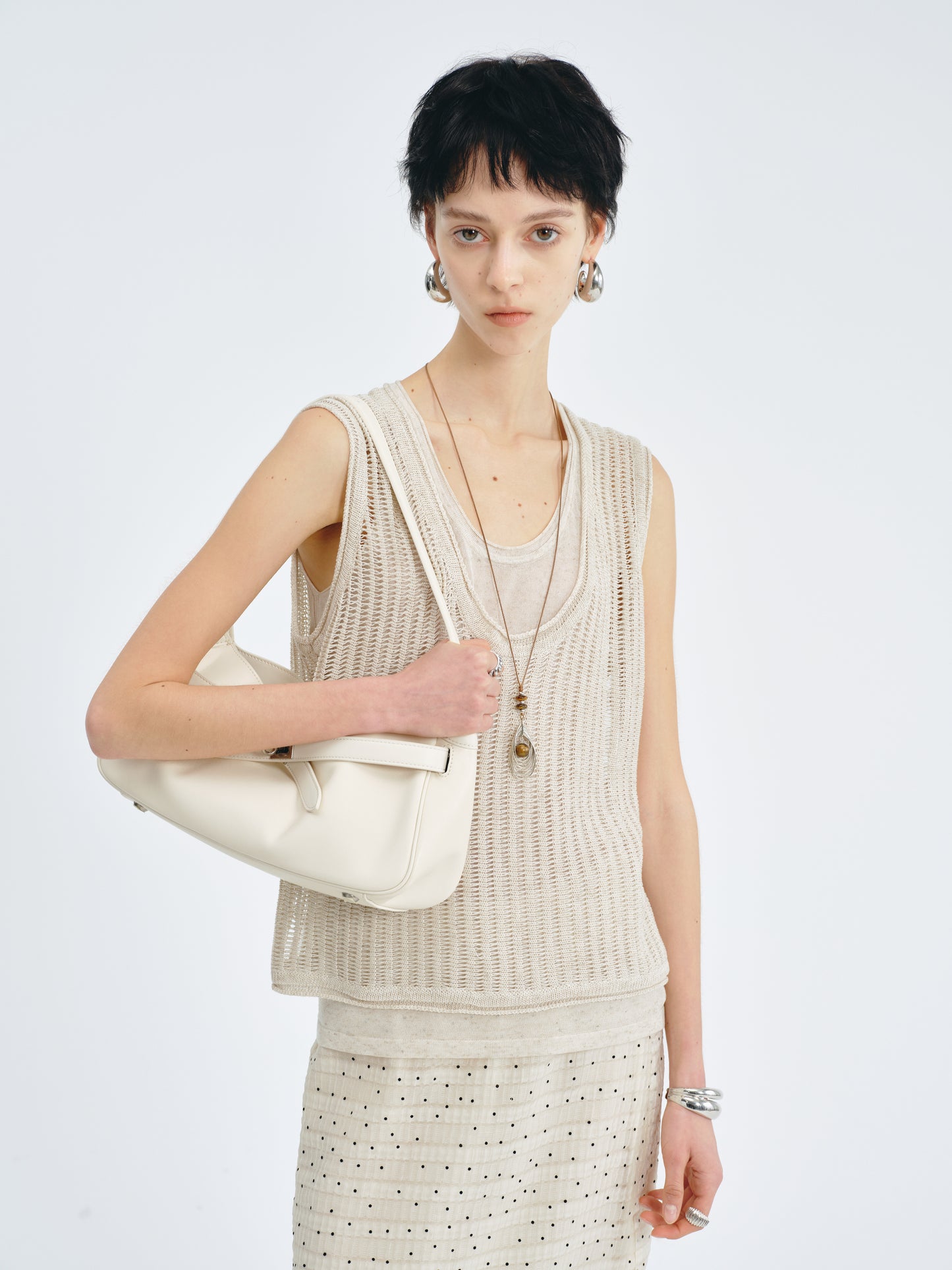 Open-Stitch Vest