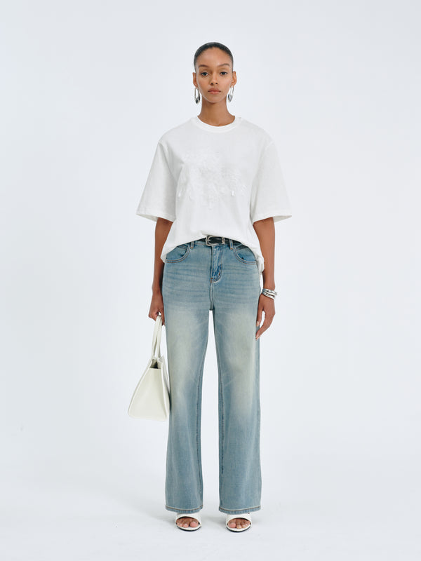 Aeris Embroidered Tee