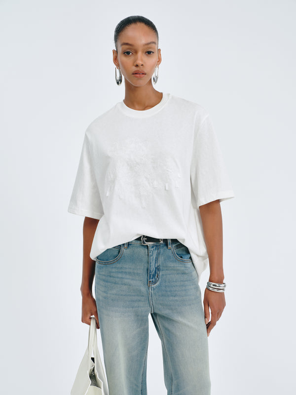 Aeris Embroidered Tee