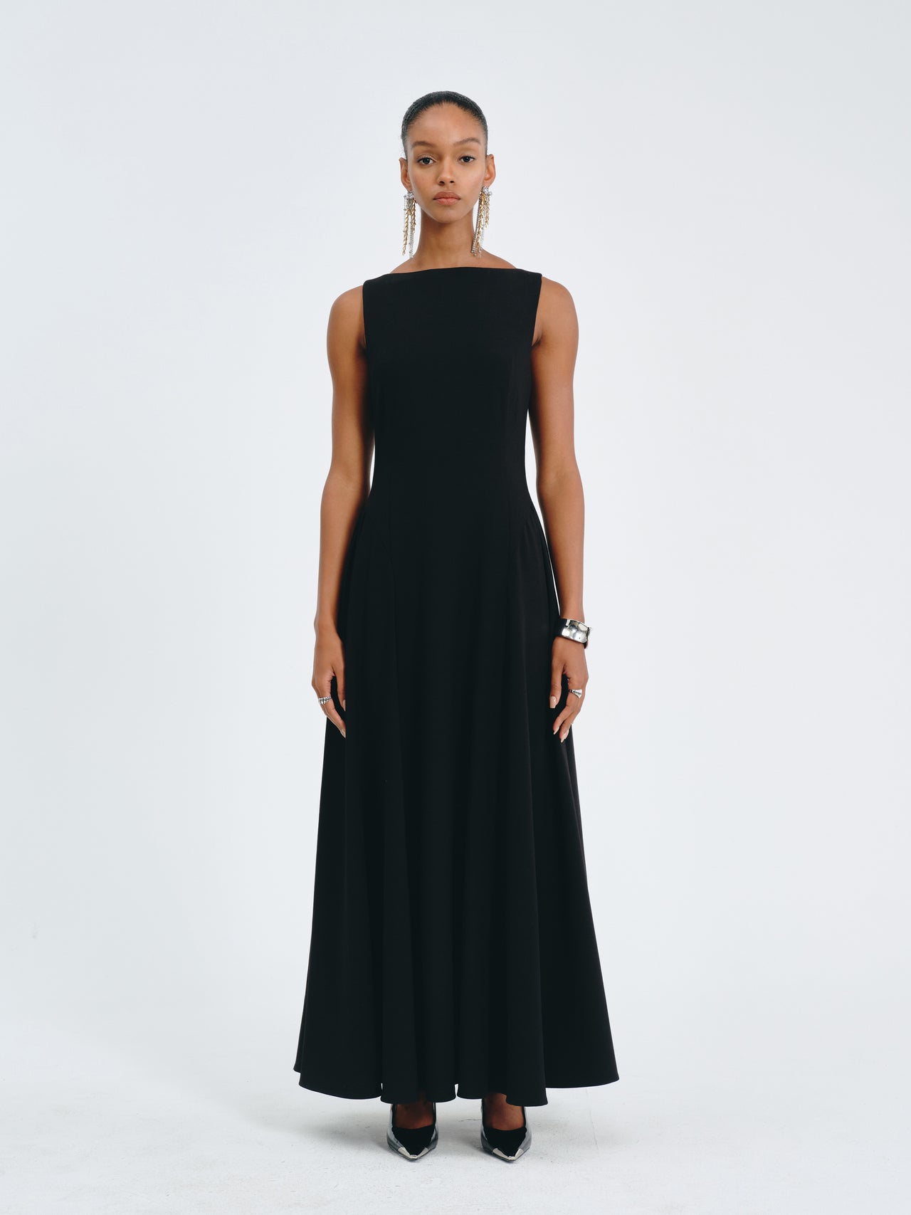Valen Satin A-Line Dress