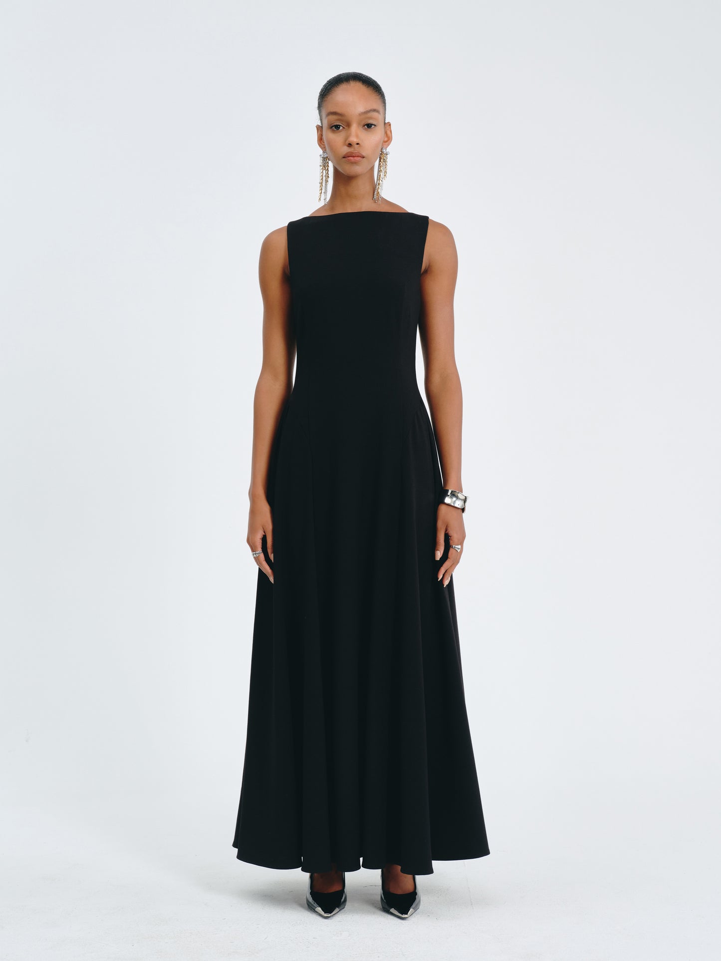 Valen Satin A-Line Dress