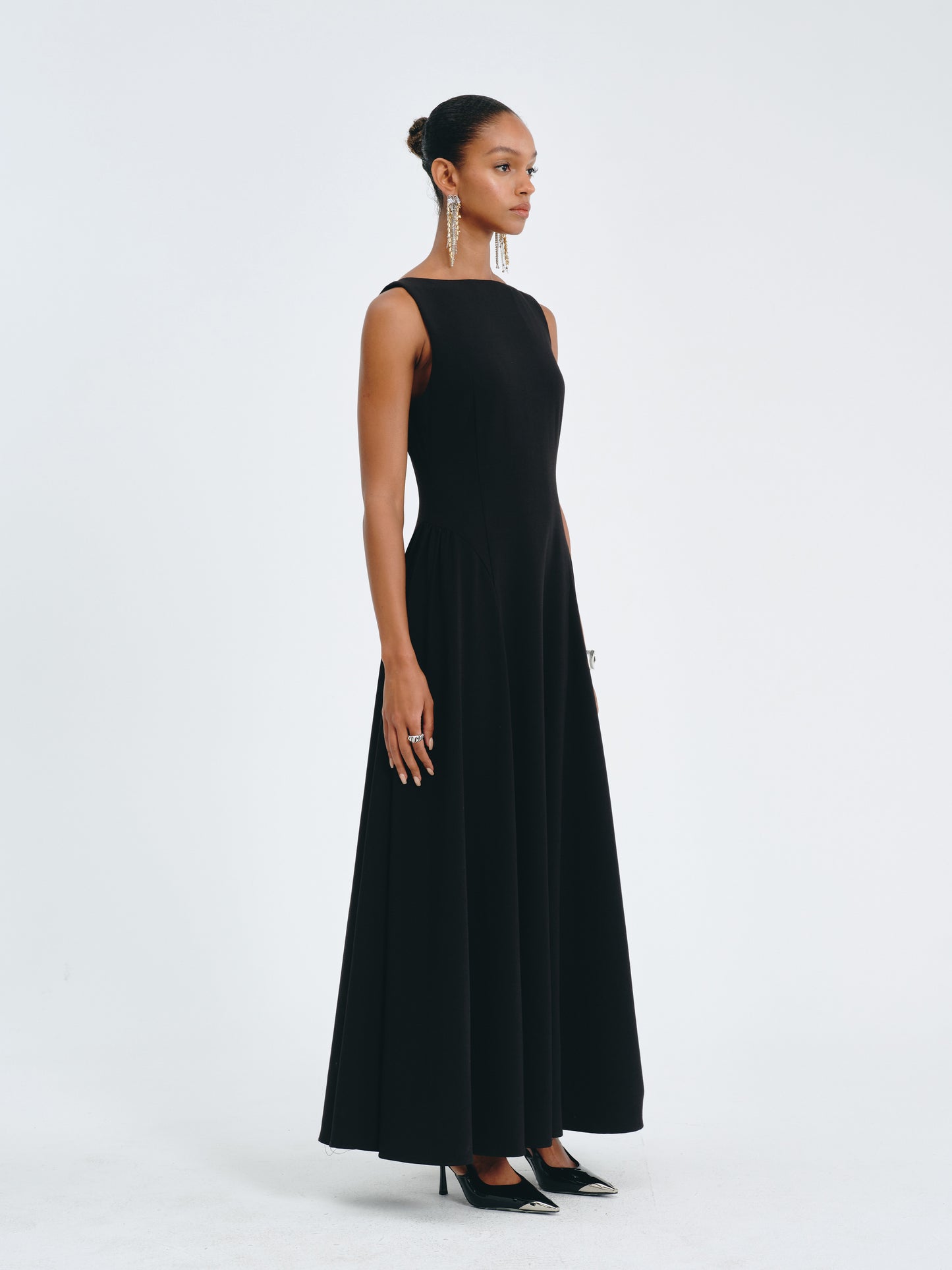 Valen Satin A-Line Dress