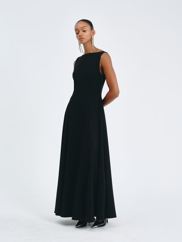 Valen Satin A-Line Dress