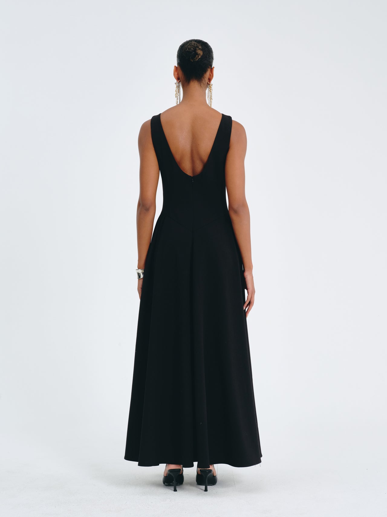 Valen Satin A-Line Dress