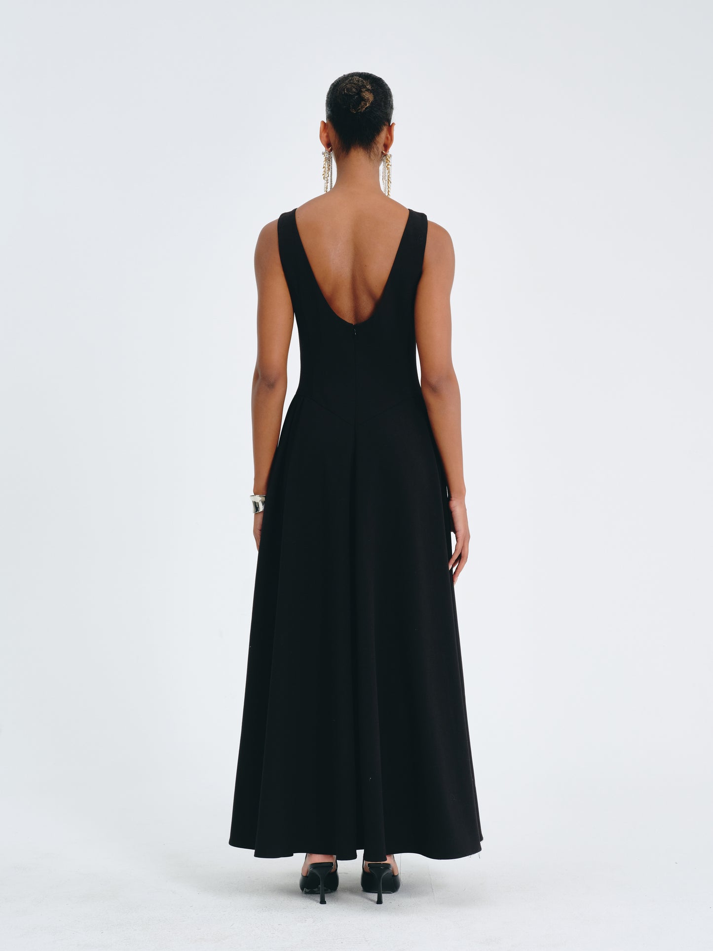 Valen Satin A-Line Dress